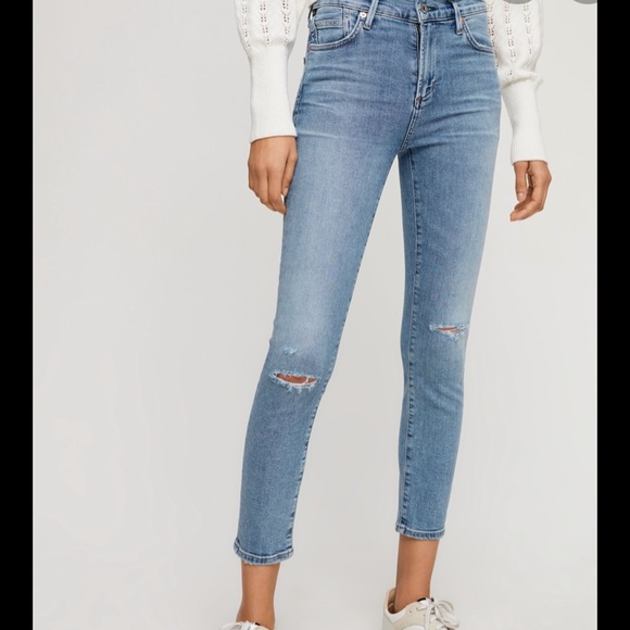 Citizens of Humanity Rocket Crop ripped jeans - Picture 1 of 8